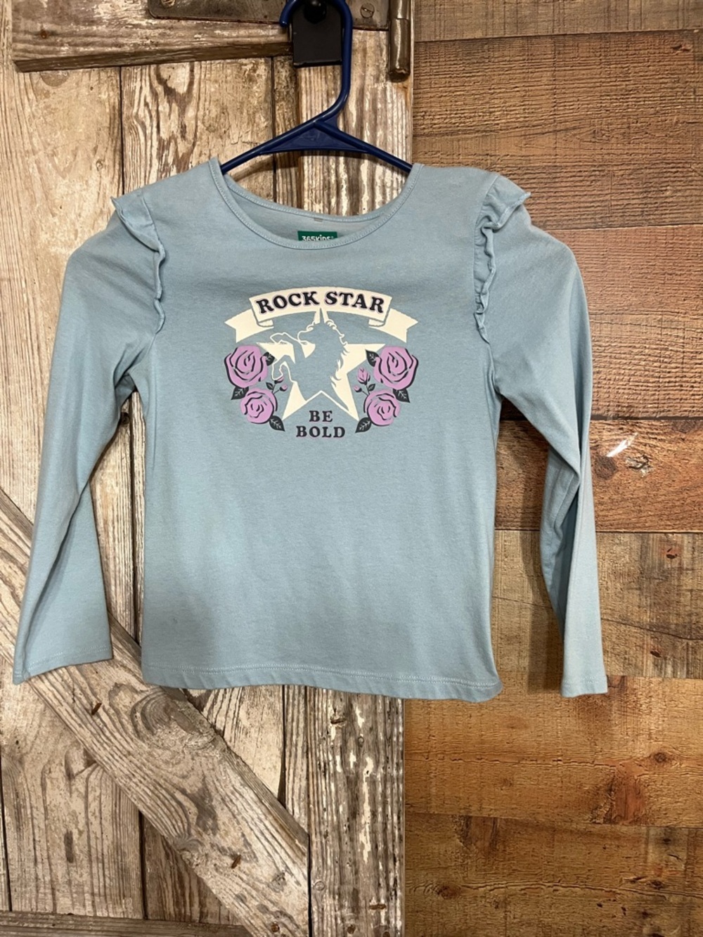 Garanimals Light Blue Long Sleeve 'Rock Star' Graphic Tee